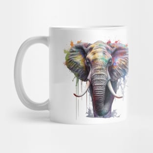 Elephant Splash Art: Majestic Fantasy Visualization #4 Mug